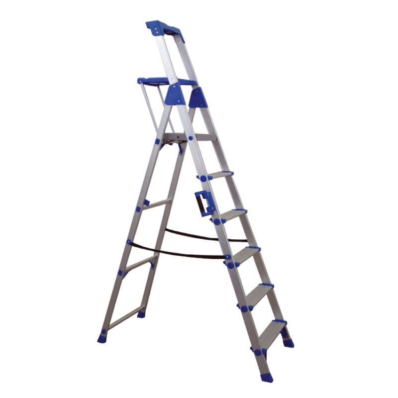Dimopanas - LADDER PROFAL 6 + 1 WITH STAIR 10cm & DOUBLE WIDTH TOP STEP 2.70m 204107-2